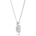2.00 karaat solitaire hanger in wit goud met Marquise diamant