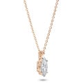 2.00 karaat solitaire hanger in rood goud met Marquise diamant