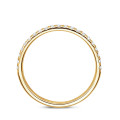 0.26 karaat half-bezette eternity ring in geel goud – past bij alle ringen uit de Fancy Shapes collectie
