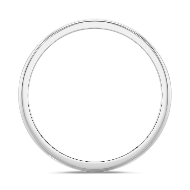 Platinden 3,00 mm hafif kubbeli yüzeye sahip alyans