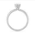 5.beyaz altın, armut pırlanta ve gizli haleli 00 karat tektaş yüzük
