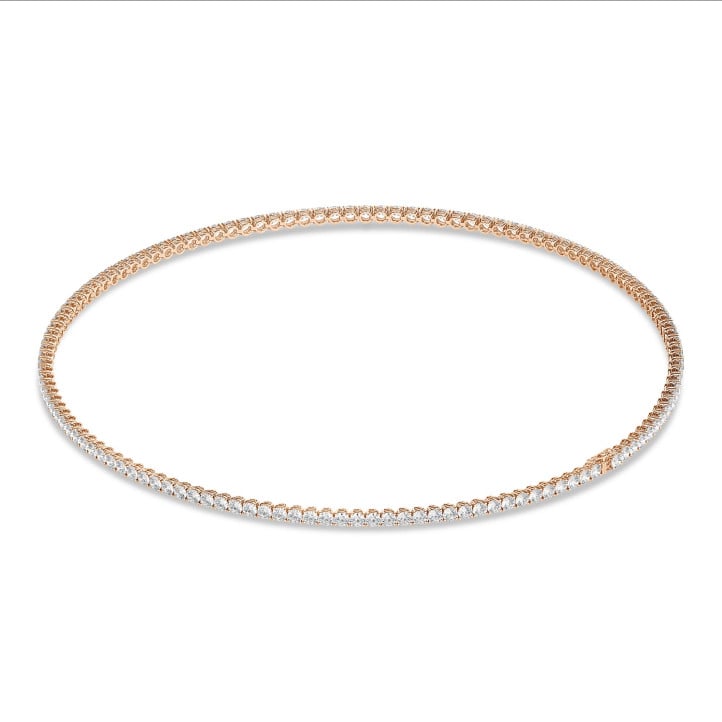 14.60克拉”River”玫瑰金培育钻石项链