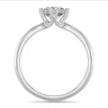 3.00克拉白金培育单钻戒指
